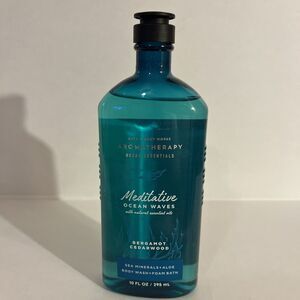 Bath & Body Works Aromatherapy Meditative Ocean Waves Bergamot Body Wash NEW